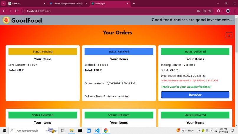 GoodFood – screenshot 1