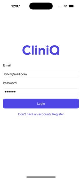 CliniQ – screenshot 1