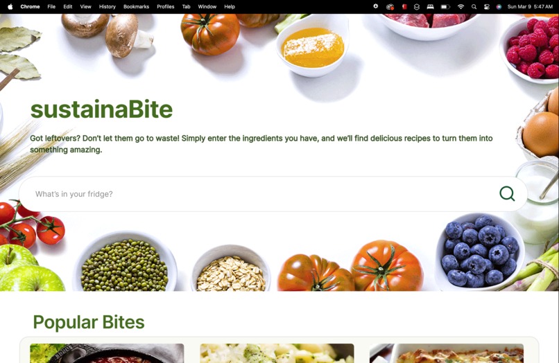sustainaBite – screenshot 3