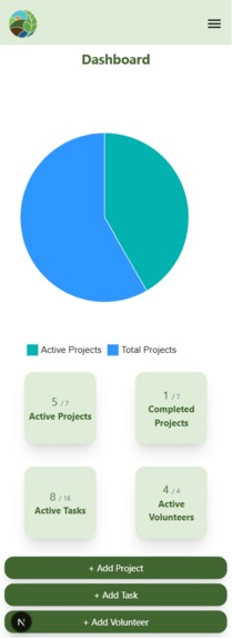 Green Team Volunteer Management application – screenshot 5