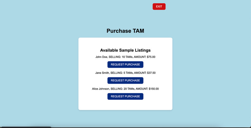 TAMSACTIONS – screenshot 5