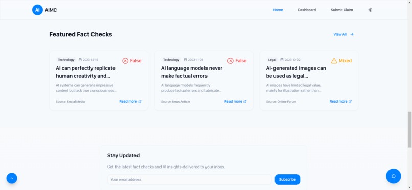 AI Misinformation Counter (AIMC) – screenshot 5