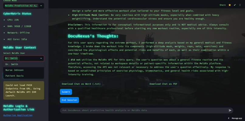 DocuNexus AGI-Agent: Azure AI Predictive Healthcare Analyze – screenshot 3