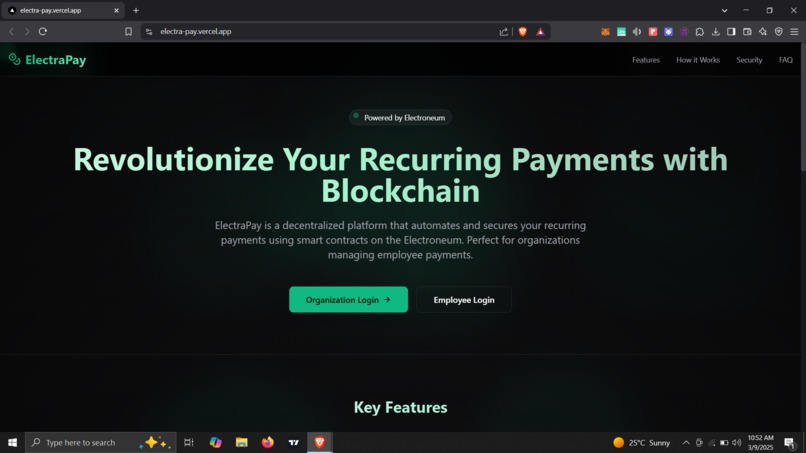 ELECTRAPAY – screenshot 1