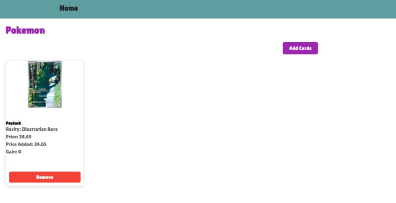 tcgportfolio – screenshot 4