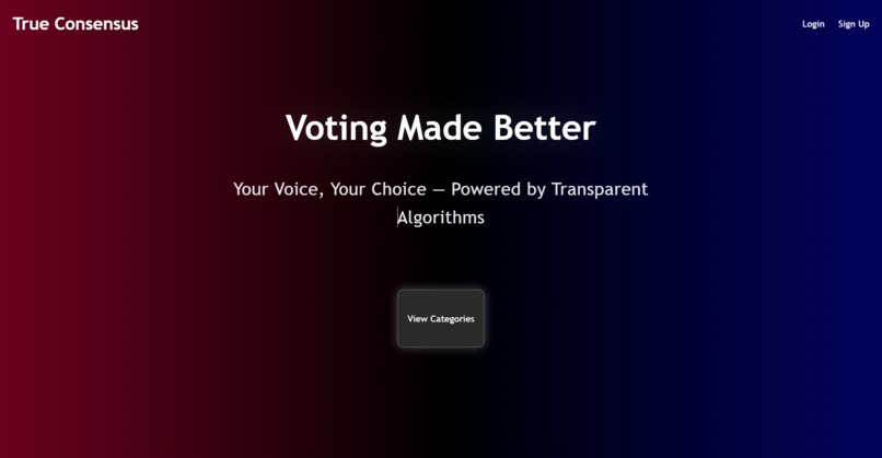TrueConsensus – screenshot 1