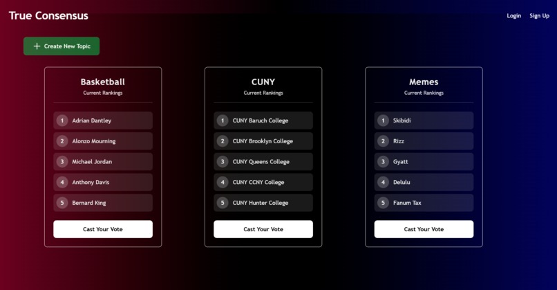 TrueConsensus – screenshot 2