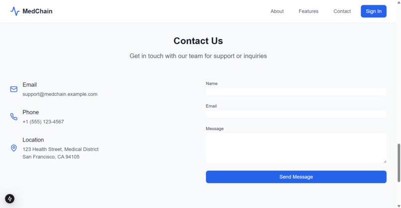 MedChain – screenshot 2