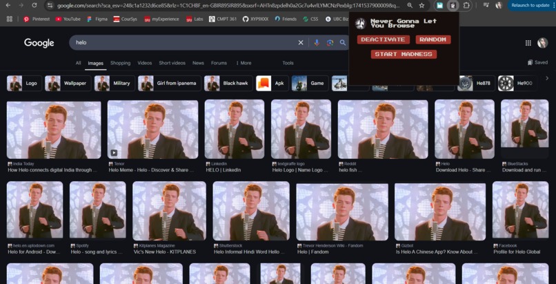 Never Gonna Let You Browse – screenshot 1