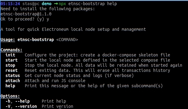etnsc-bootstrap – screenshot 2