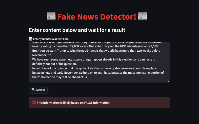 Team 63_FakeNewsDetectorWebsite – screenshot 3