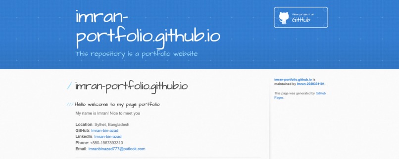 Simple Static Website – screenshot 1
