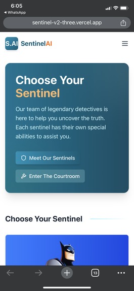 Team 50 - Sentinel.AI – screenshot 4