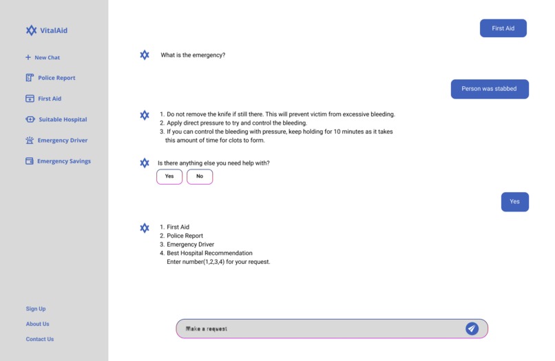 VitalAid – screenshot 2