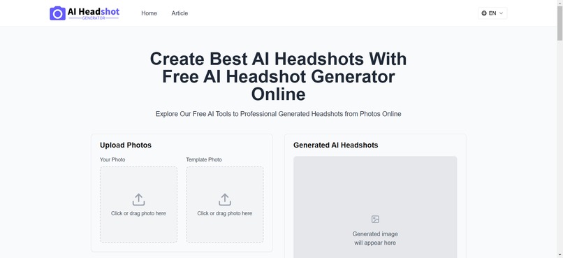 Free AI Headshot Generator – screenshot 1