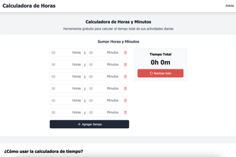 Calculadora de Horas Online