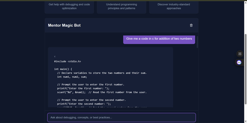 Mentor-magic-bot – screenshot 2