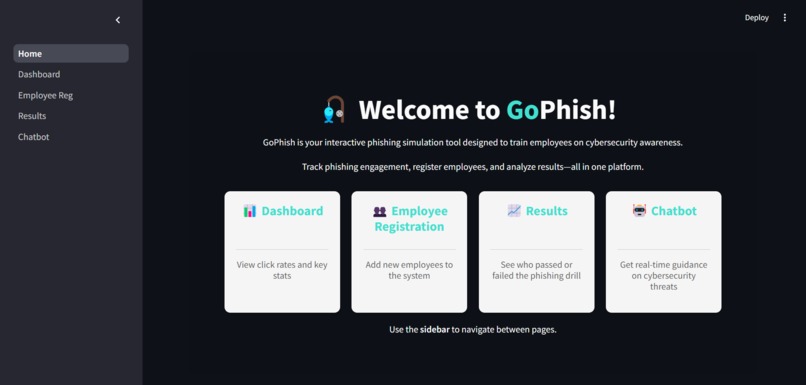 GoPhish – screenshot 1