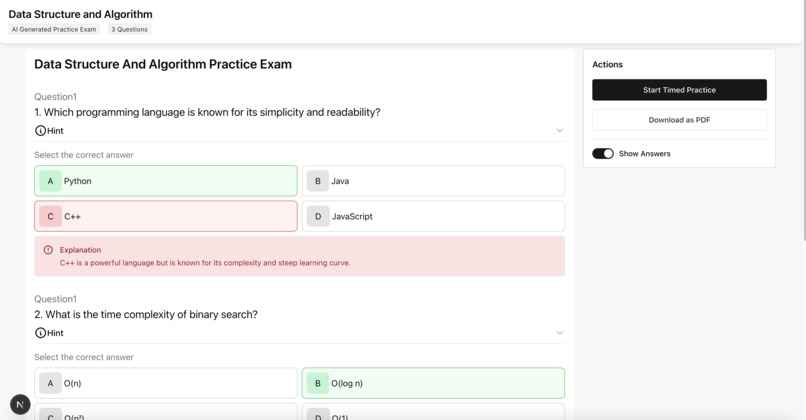 Exam Paper Generator – screenshot 4