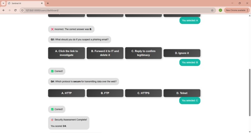 Sentinel AI – screenshot 1