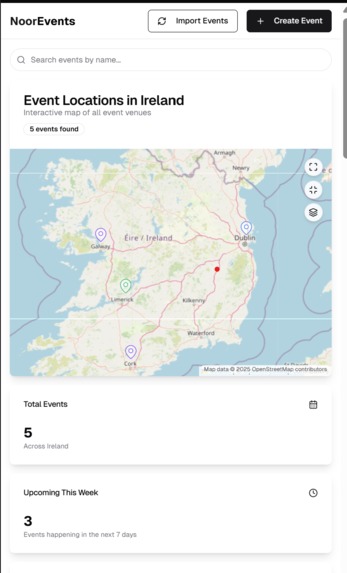 NoorEvents (Islamic Events) – screenshot 1