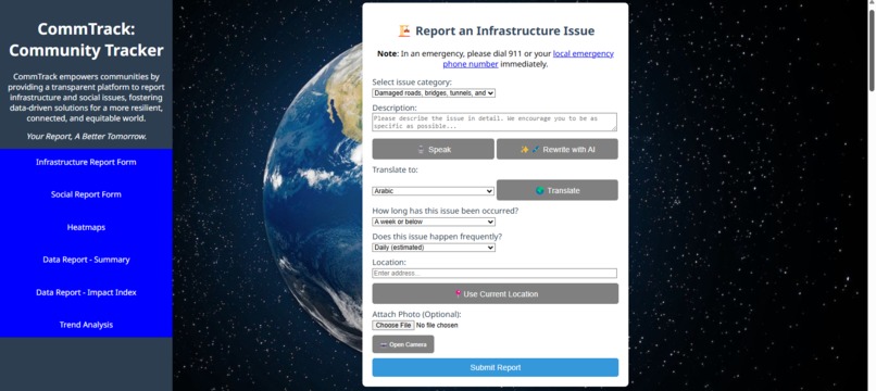 CommTrack – screenshot 1