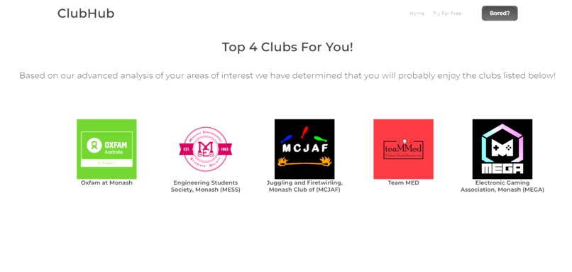Monash ClubHUB – screenshot 2