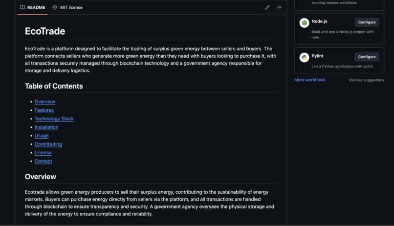 EcoTrade – screenshot 1