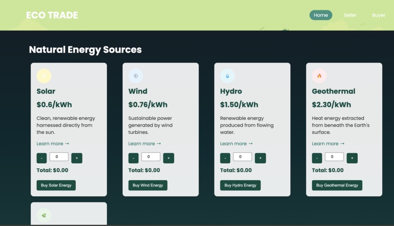 EcoTrade – screenshot 2