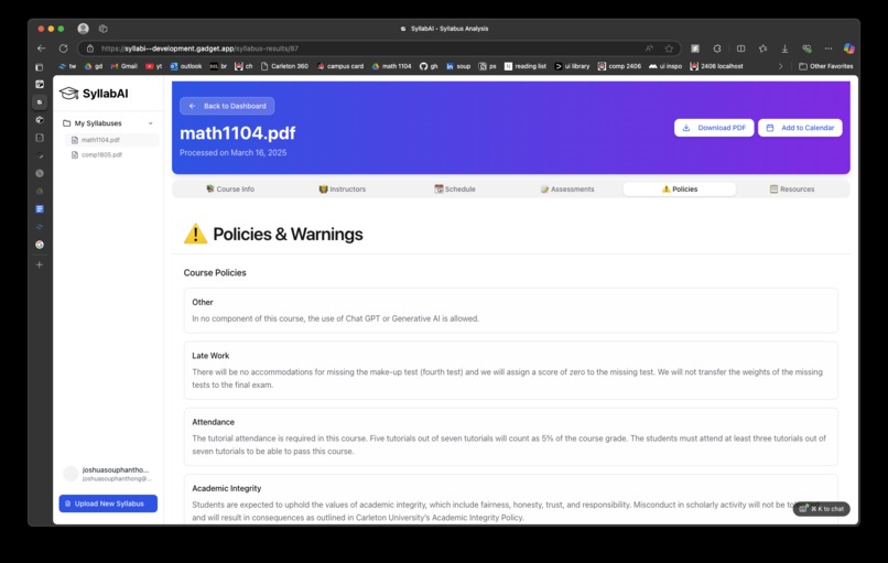 SyllabAI – screenshot 2