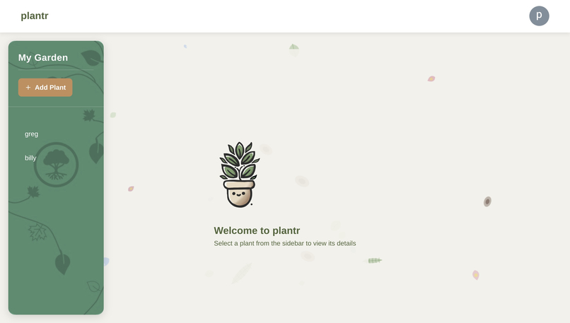Plantr – screenshot 2