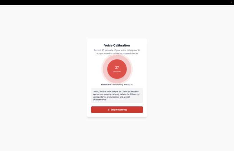 Comet - Real Time Voice Translations – screenshot 5