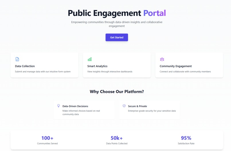 2 - Public Engagement Portal – screenshot 3