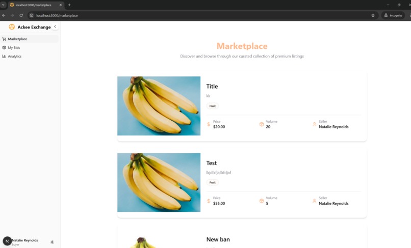Ackee Exchange – screenshot 6