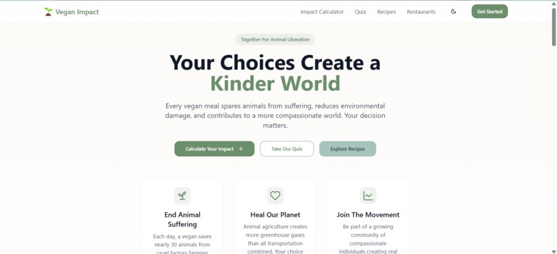 Vegan Impact Hub – screenshot 1