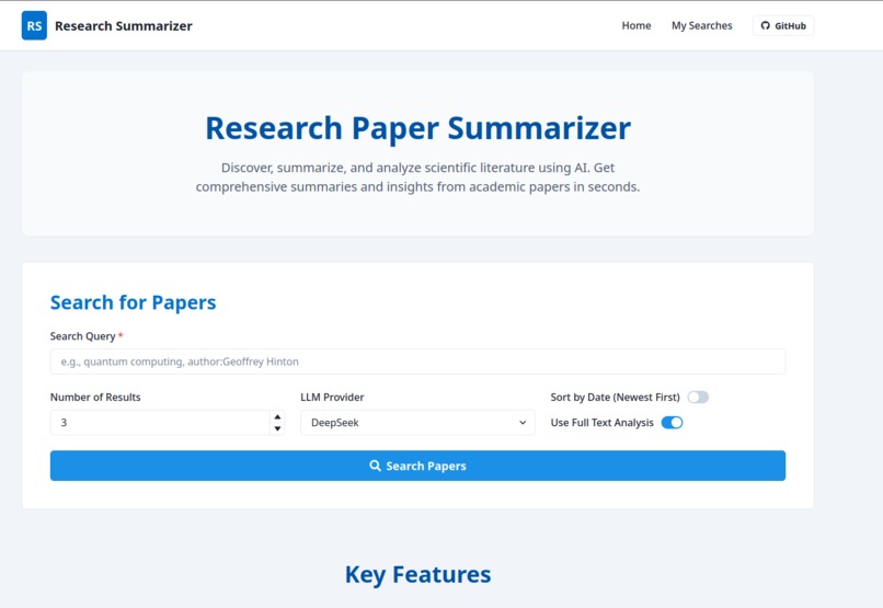 ResearchTLDR – screenshot 1