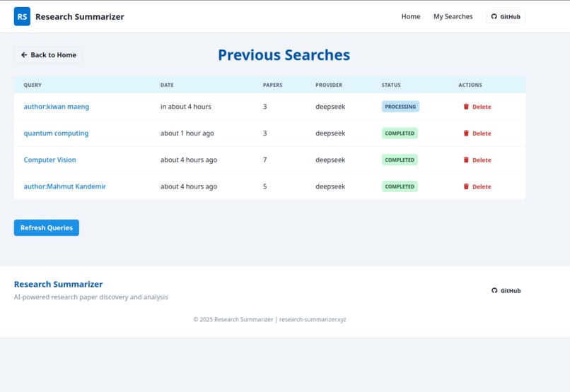 ResearchTLDR – screenshot 2