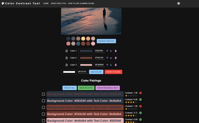 Color Contrast Tool – screenshot 1