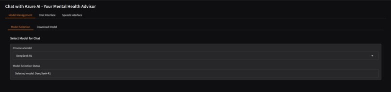 Azure AI for Personalized Mental Health Recommendations – screenshot 1