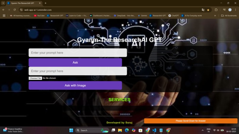 Gyanm-The ResearchAI GPT – screenshot 1