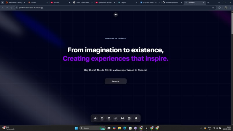Nikhils Portfolio – screenshot 2