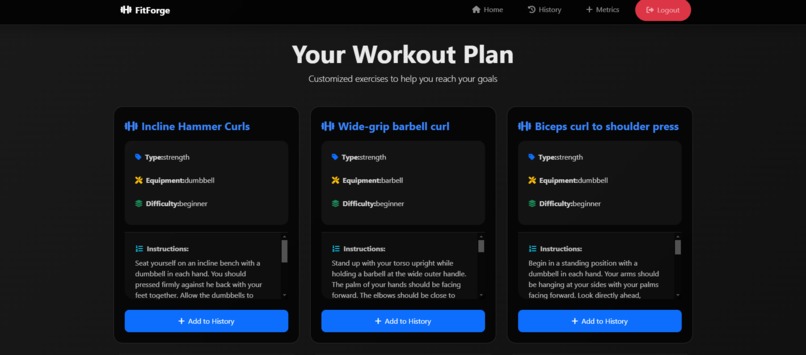 FitForge – screenshot 5