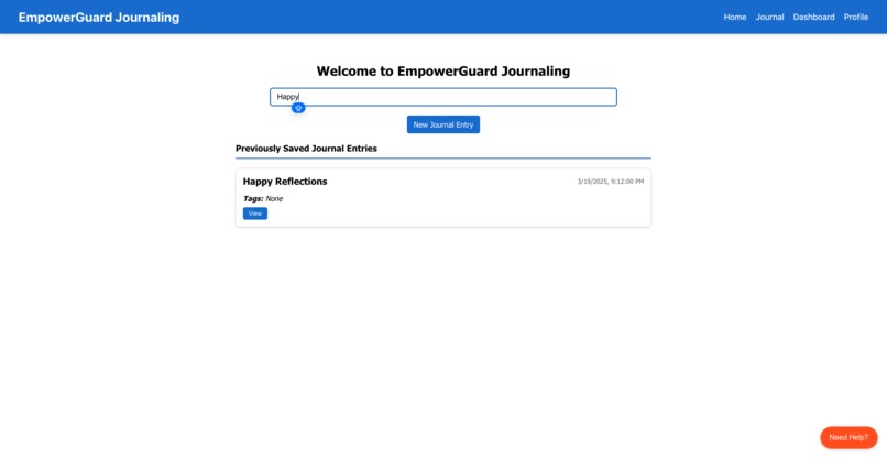 EmpowerGuard Journaling – screenshot 4