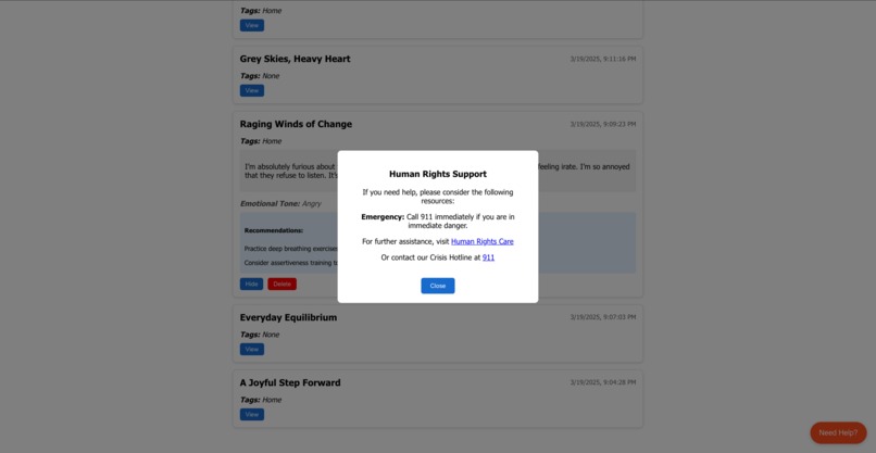 EmpowerGuard Journaling – screenshot 5