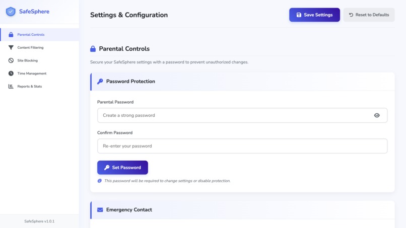 SafeSphere  – screenshot 2