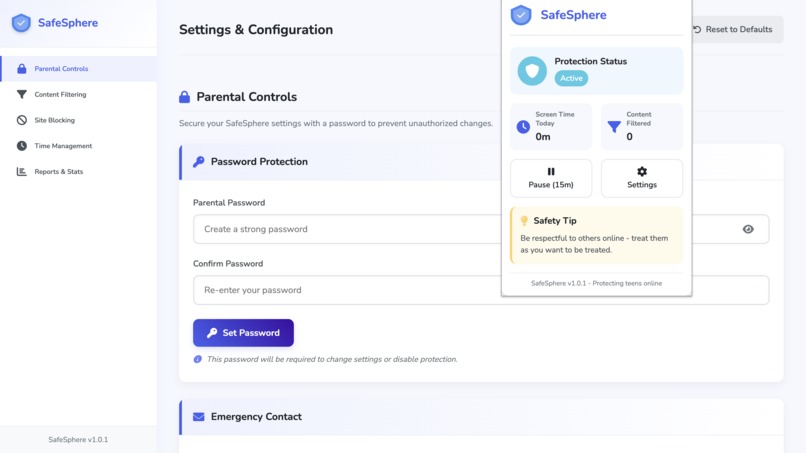 SafeSphere  – screenshot 3