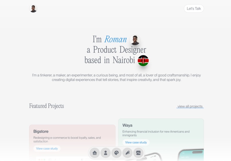 Roman Lenjo – Personal Portfolio  – screenshot 1