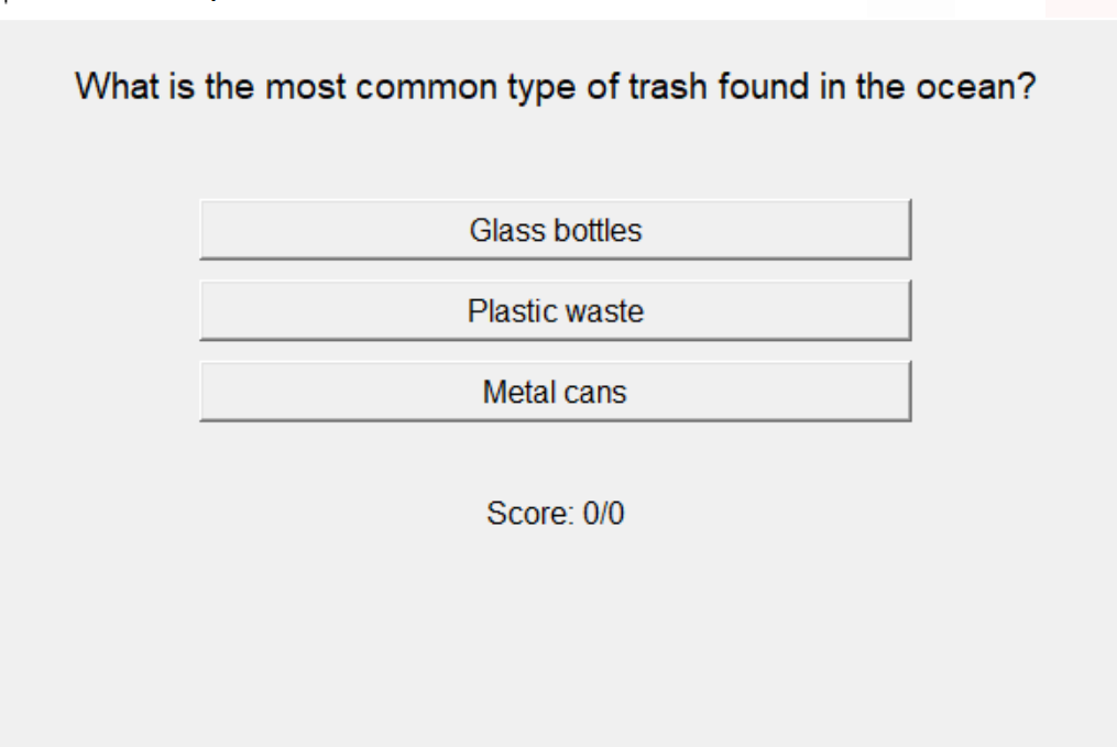 Ocean Pollution Game | Devpost