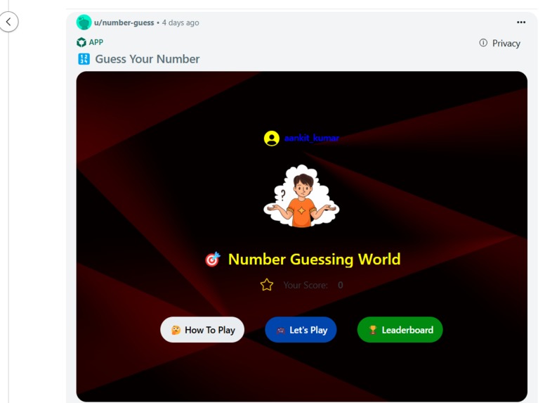 Number Guess – screenshot 1