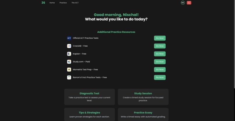 36, the #1 ACT Prep Tool – screenshot 2